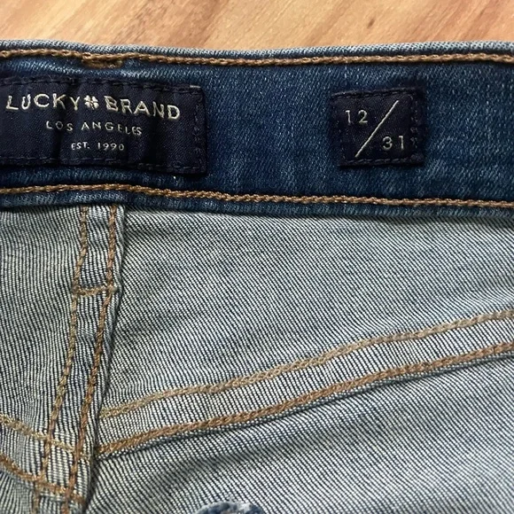 Lucky Brand Bridgette High Rise Crop Sz 12 - Picture 7 of 8